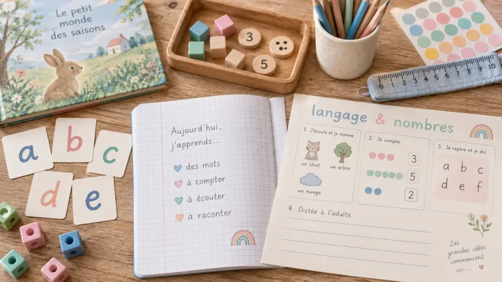 Le programme maternelle 2025 renforce le langage et les premiers outils mathématiques