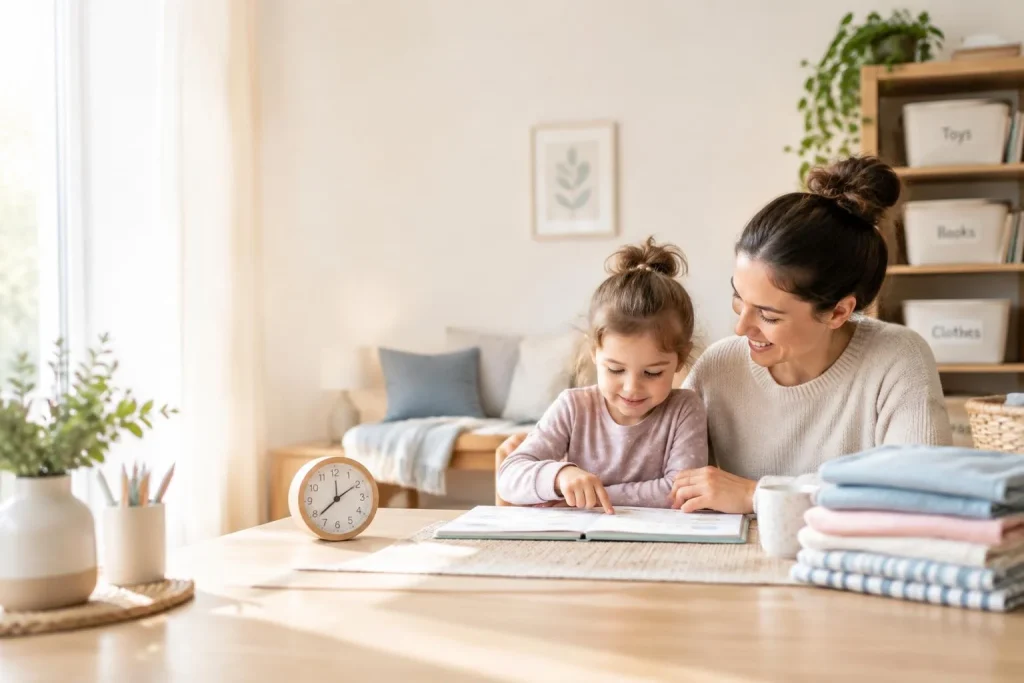 Une routine familiale apaise les transitions et développe l’autonomie du jeune enfant